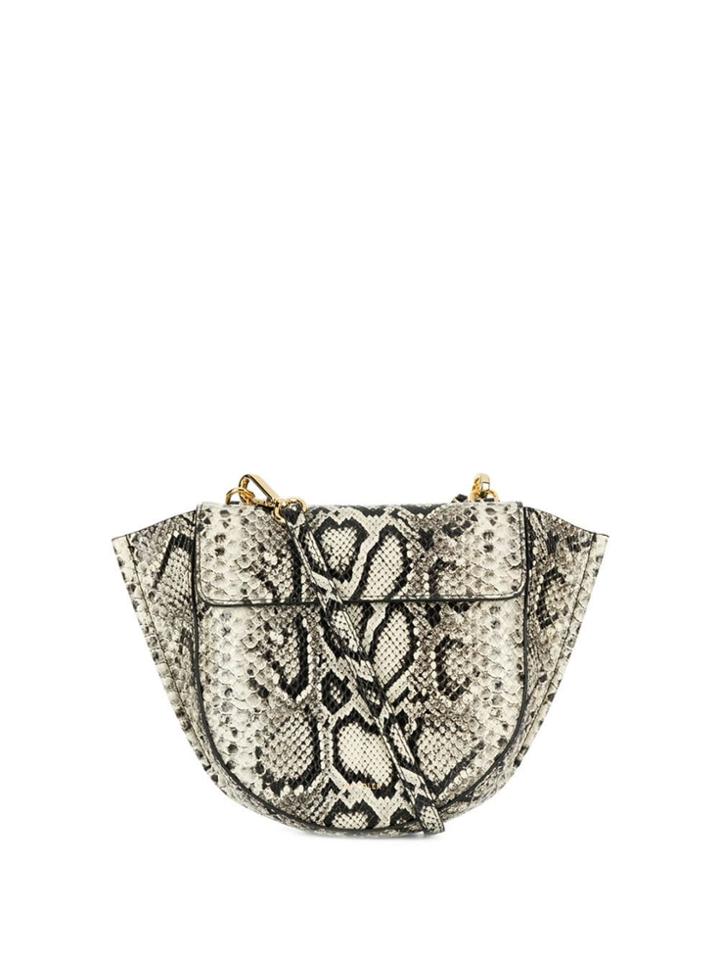Wandler Reptile Print Shoulder Bag - Black