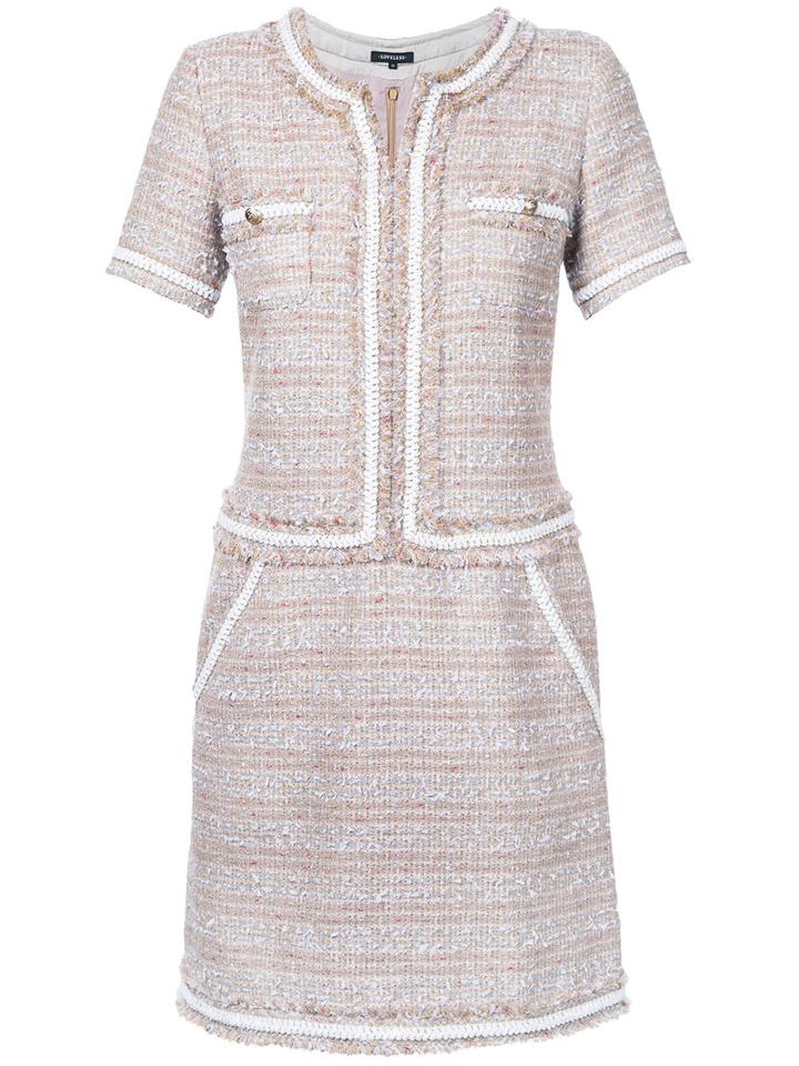 Loveless - Boucle Suit Dress - Women - Acrylic/nylon/polyester - 34, Pink/purple, Acrylic/nylon/polyester