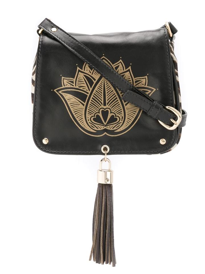 Xaa Printed Shoulder Bag, Women's, Brown, Cotton/artificial Leather