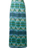 Blue Man Landscape Prism Long Skirt, Women's, Size: P, Polyester