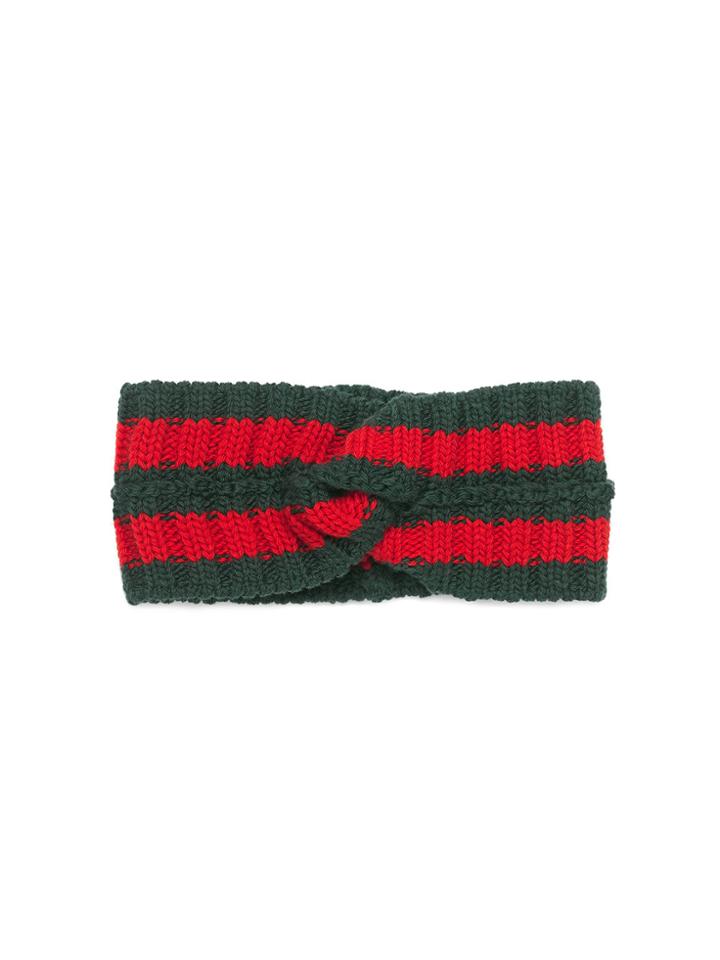 Gucci Wool Web Headband - Green