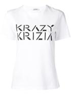 Krizia Lettering Logo T-shirt - White