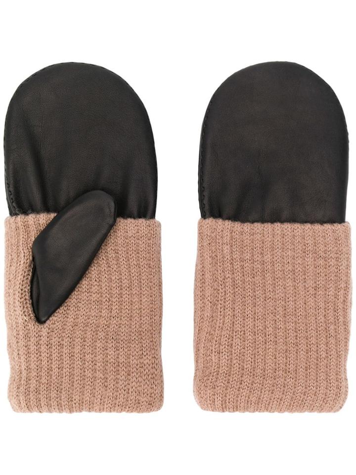 Filippa-k Rib Knit Mittens - Black