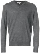 Canali Classic Knitted Sweater - Grey