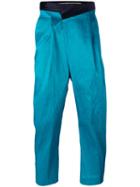Haider Ackermann Loosely Tapered Trousers, Men's, Size: 48, Blue, Linen/flax/nylon/spandex/elastane/rayon