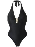 Lygia & Nanny Halter Neck Swimsuit - Black