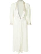 Tu Es Mon Trésor Deep V-neck Dress - White