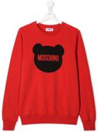 Moschino Kids Toy Silhouette Logo Sweatshirt - Red