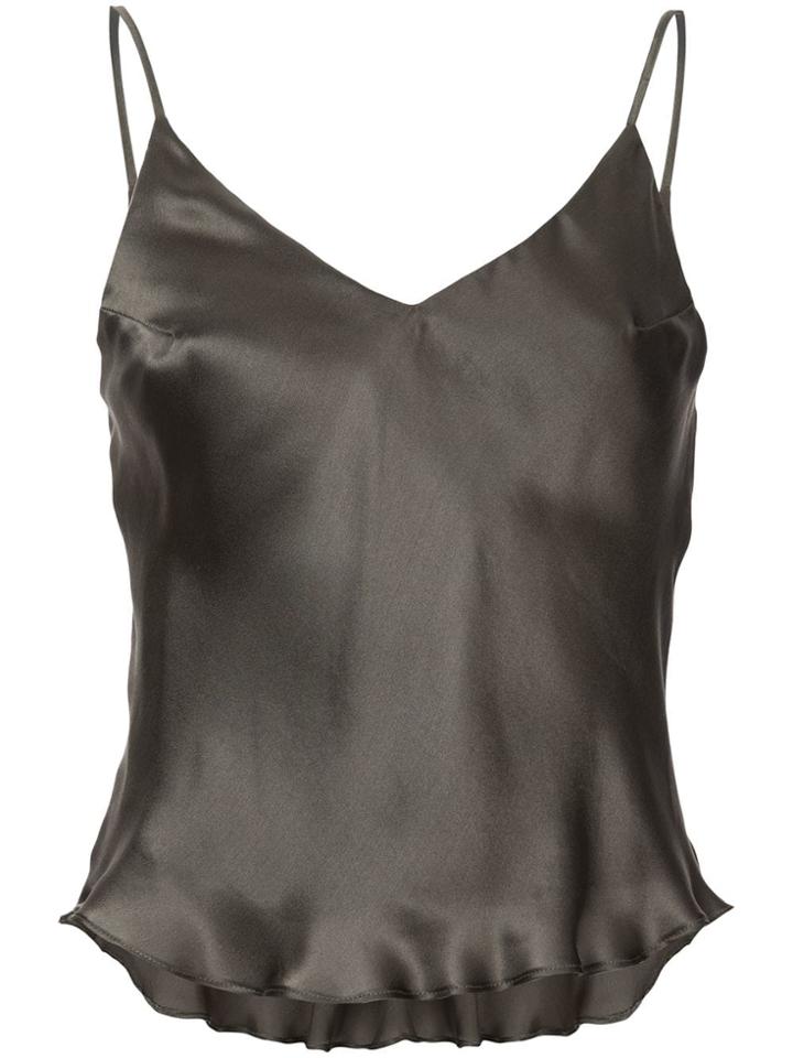 Fleur Du Mal Luxe V-neck Cami - Black