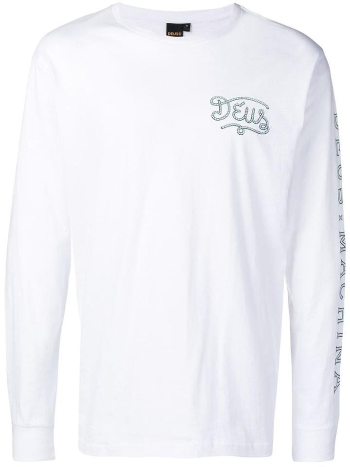 Deus Ex Machina Logo Print Top - White