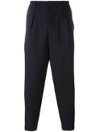 Marni Tapered Trousers, Men's, Size: 48, Blue, Virgin Wool/cotton