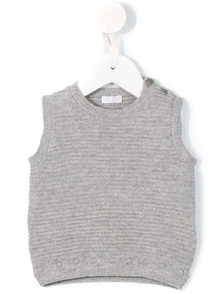 Il Gufo Knitted Gilet, Infant Boy's, Size: 6 Mth, Grey
