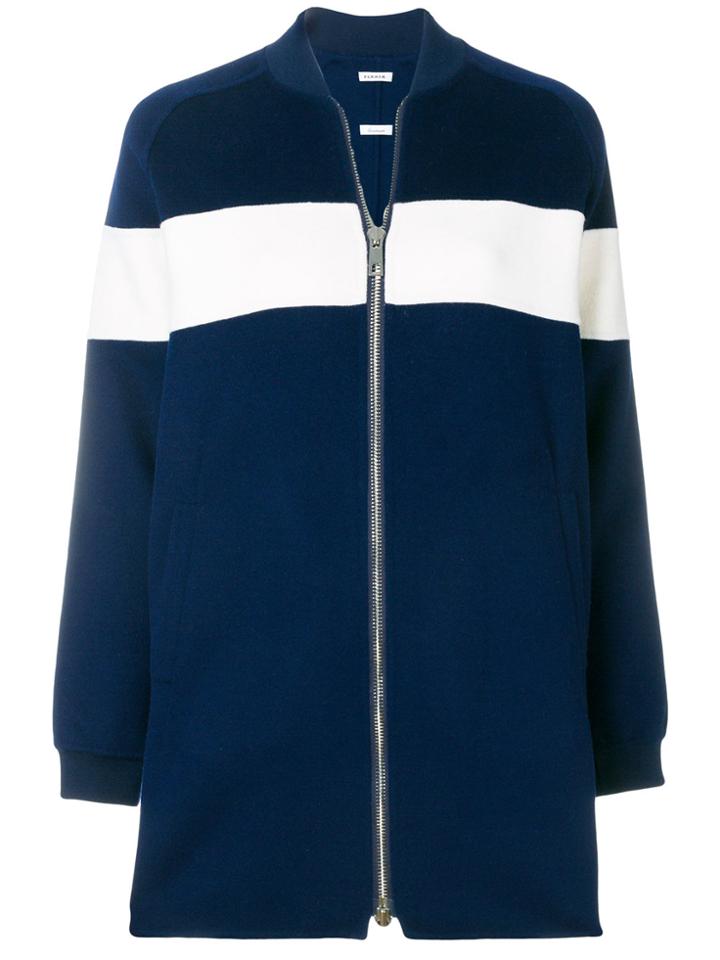 P.a.r.o.s.h. Long Line Bomber Coat - Blue