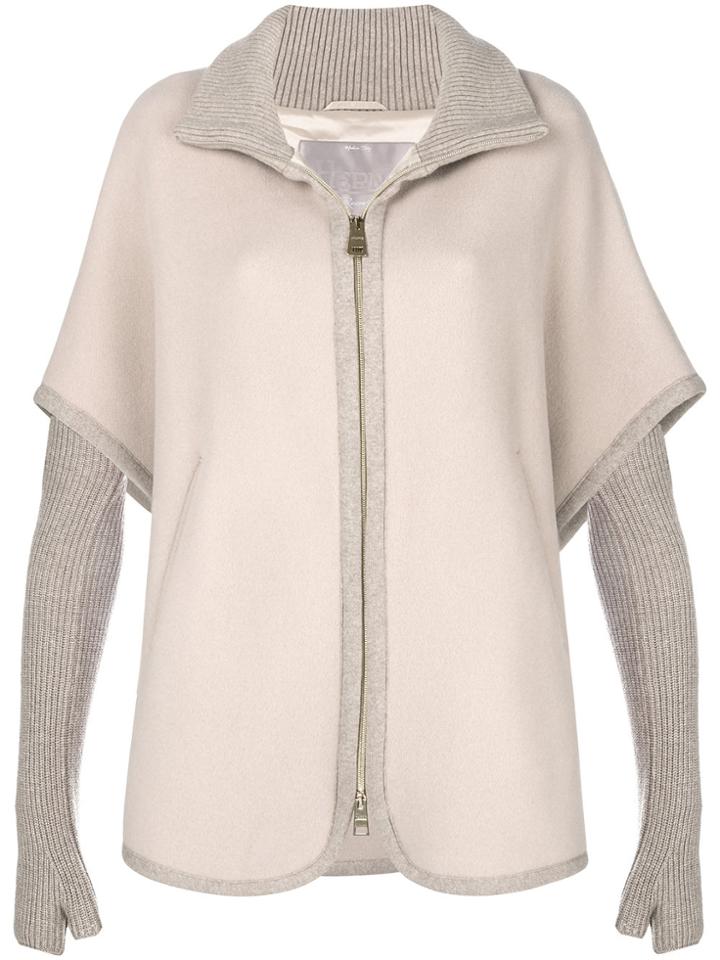 Herno Short-sleeve Zip Jacket - Nude & Neutrals