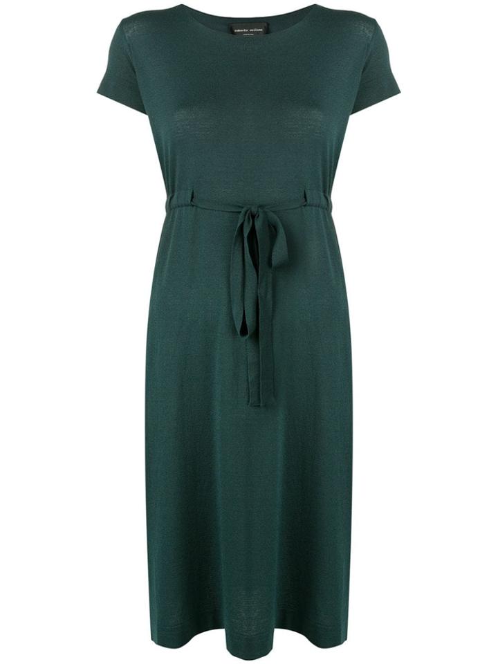 Roberto Collina Tie Waist Dress - Green