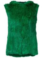 Yves Salomon Accessories Hooded Gilet - Green