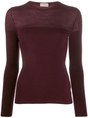 Mrz Knitted Long-sleeve Top - Red