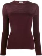 Mrz Knitted Long-sleeve Top - Red
