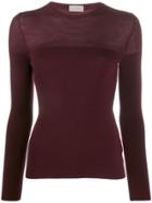 Mrz Knitted Long-sleeve Top - Red