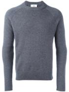 Ami Alexandre Mattiussi Slim-fit Pullover, Men's, Size: Small, Grey, Cashmere/merino
