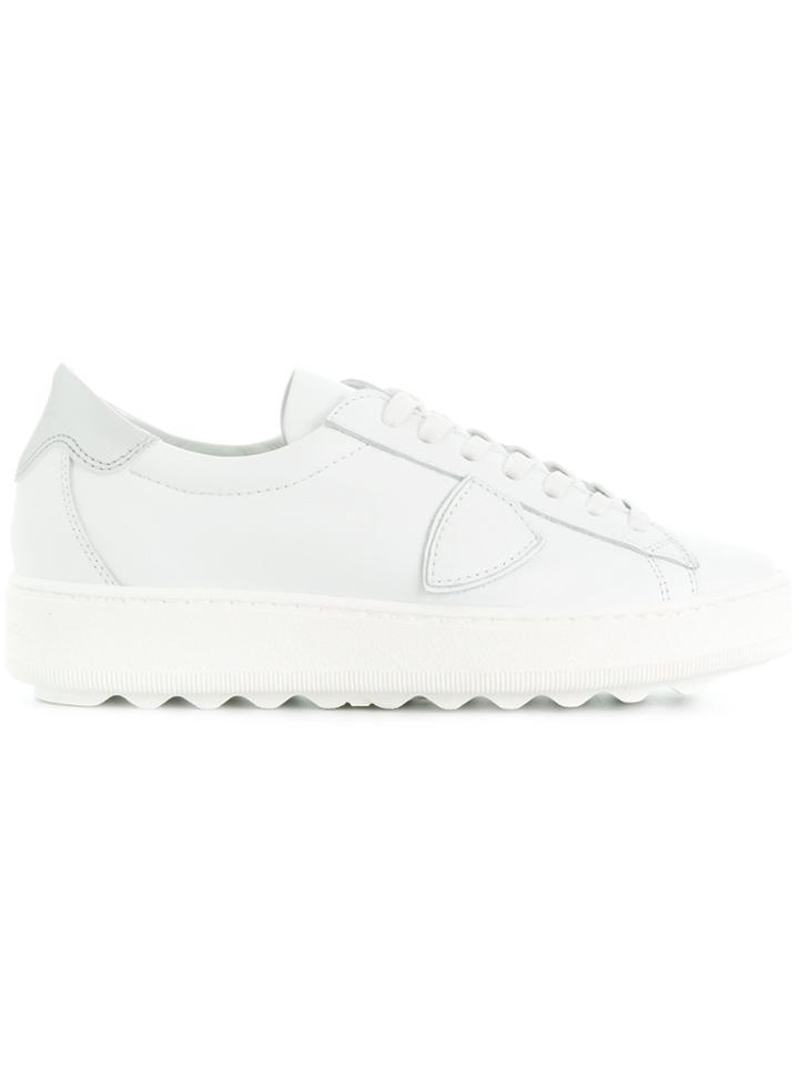 Philippe Model Thick Sole Sneakers - White