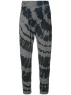 Raquel Allegra - Tie Dye Print Trousers - Women - Cotton/polyester - 2, Blue, Cotton/polyester