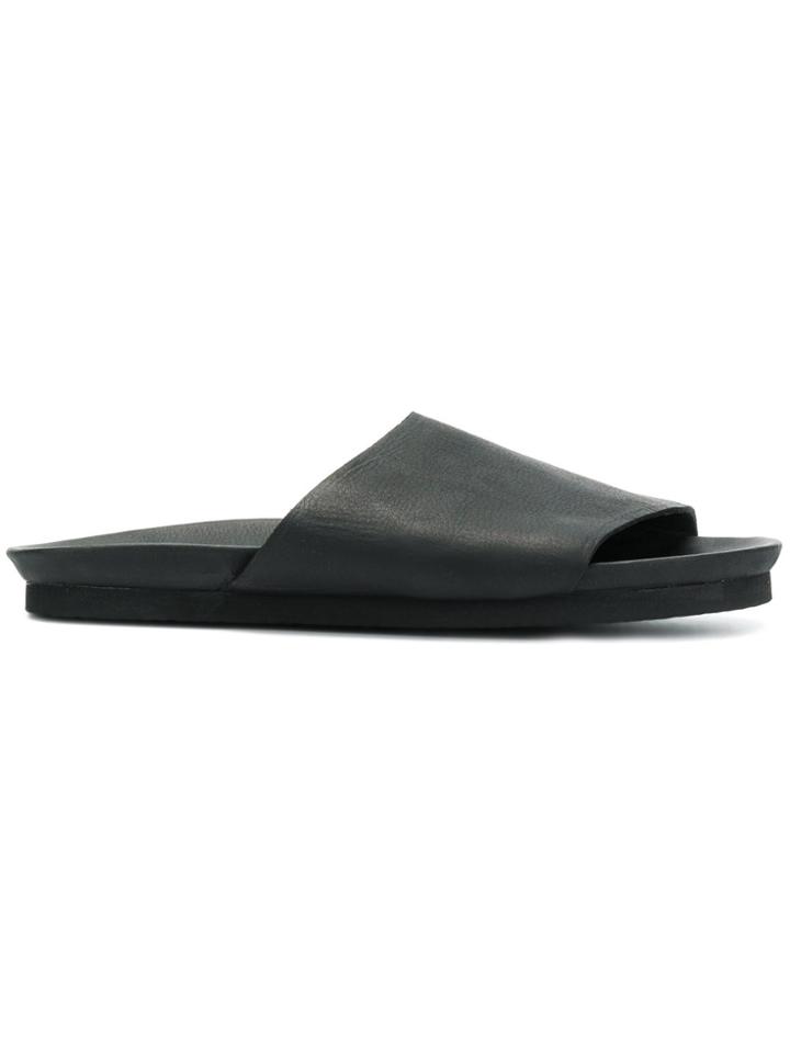 Peter Non Open-toe Slider Sandals - Black