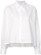 Y's Cropped Shirt, Women's, Size: 2, White, Cotton