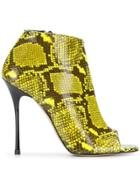 Marc Ellis Snakeskin Pattern Boots - Yellow