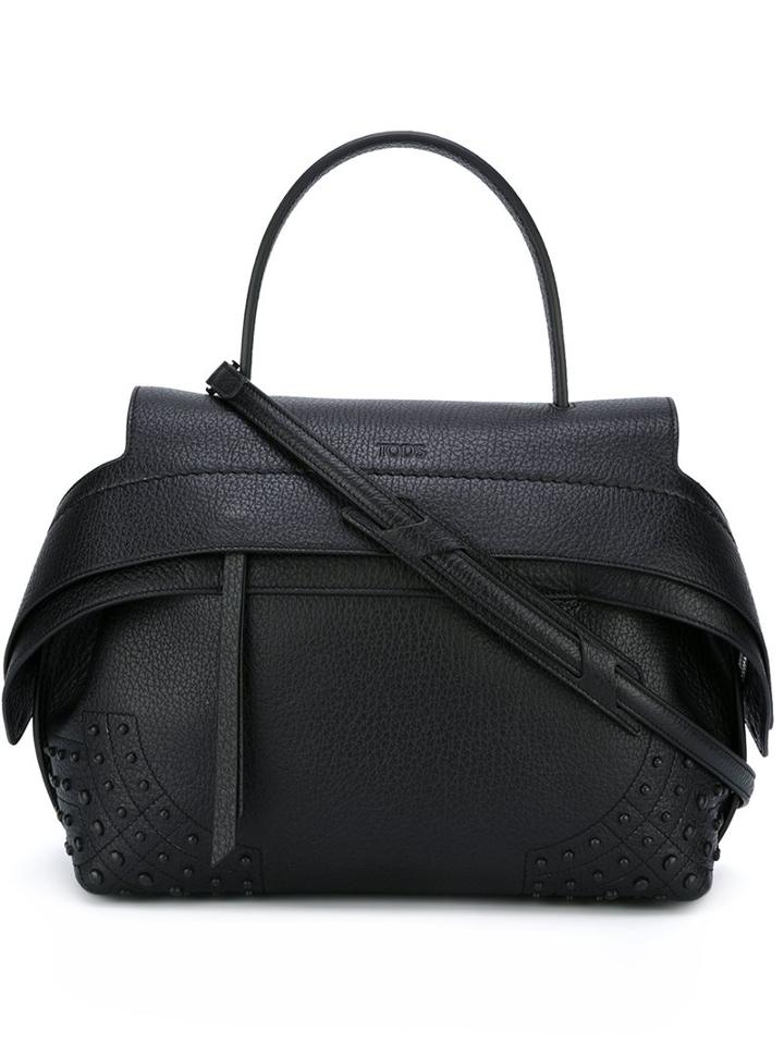 Tod's 'wave' Tote, Women's, Black