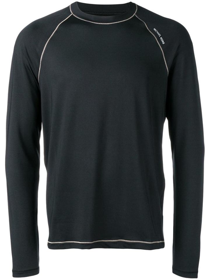 Michael Kors Collection Logo Sports Top - Black