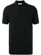 Versace Collection Classic Polo Shirt, Size: Large, Black, Cotton