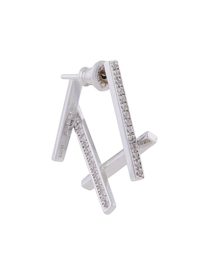 Mehem Geometric Earrings - Metallic