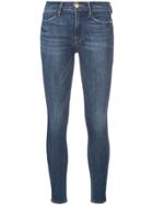 Frame Skinny Cropped Jeans - Blue