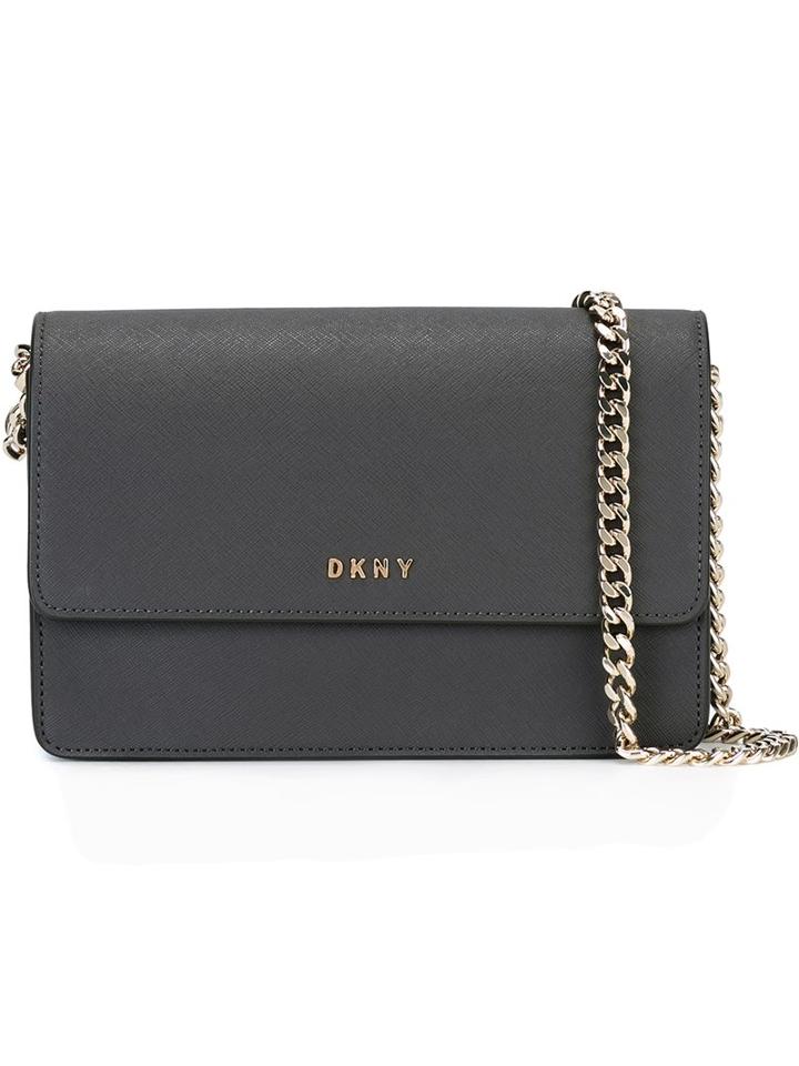 Dkny Small 'bryant Park' Flap Shoulder Bag, Women's, Grey