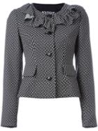 Boutique Moschino Frill Neck Fitted Jacket
