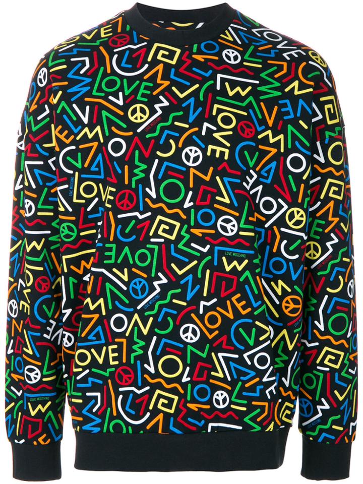 Love Moschino Logo Print Sweatshirt - Multicolour