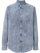 Dsquared2 Striped Demim Shirt, Men's, Size: 48, Blue, Cotton