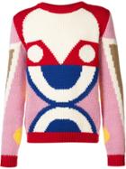Walter Van Beirendonck Abstract Pattern Pullover - White