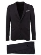 Neil Barrett Two Piece Suit, Men's, Size: 48, Blue, Polyester/viscose/cotton/spandex/elastane