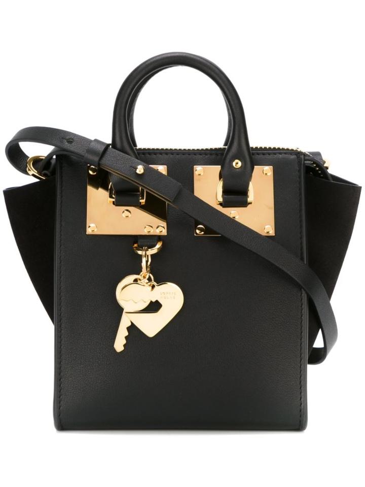 Sophie Hulme Holmes Tote, Women's, Black, Calf Suede/calf Leather