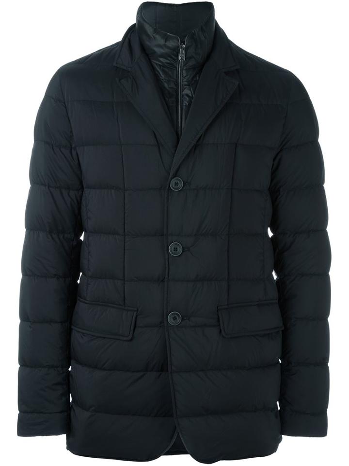Herno Padded Jacket, Men's, Size: 46, Black, Feather Down/polyurethane/polyimide