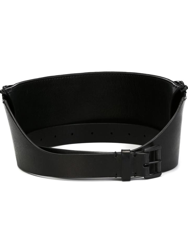 Ann Demeulemeester Zipped Belt, Women's, Size: M, Black, Leather
