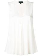 Theory A-line V-neck Top - White