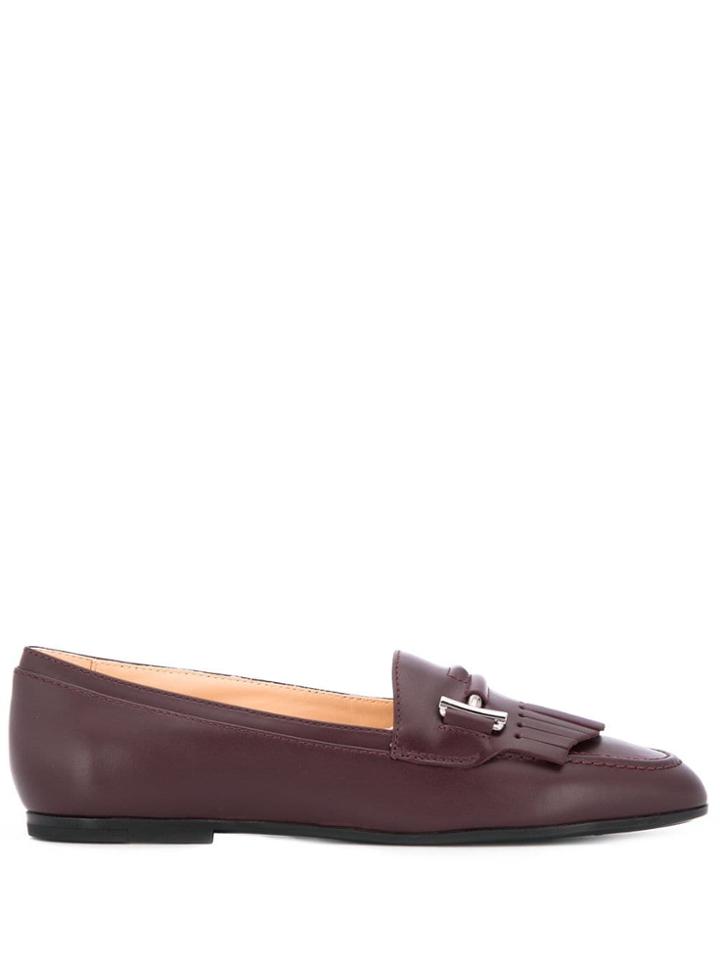Tod's Fringed Horsebit Loafers - Brown