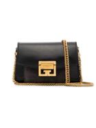 Givenchy Black Gv3 Nano Suede And Leather Bag