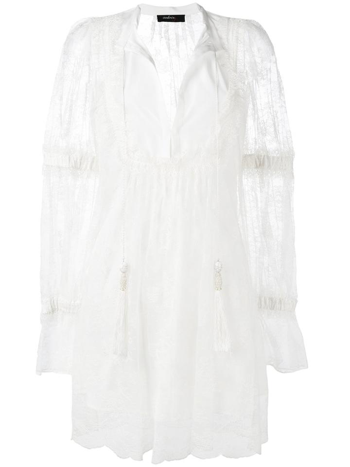 Wandering - Lace Boho Dress - Women - Polyamide/polyester/spandex/elastane/viscose - 38, Women's, White, Polyamide/polyester/spandex/elastane/viscose