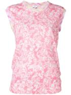 Escada Sport Round Neck Printed Top - Pink