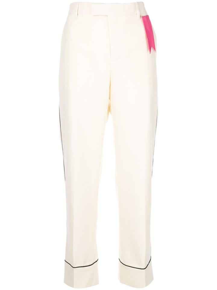 The Gigi Straight-leg Trousers - Nude & Neutrals