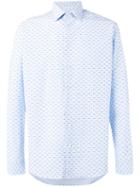 Etro - Fine Print Shirt - Men - Cotton - 40, Blue, Cotton